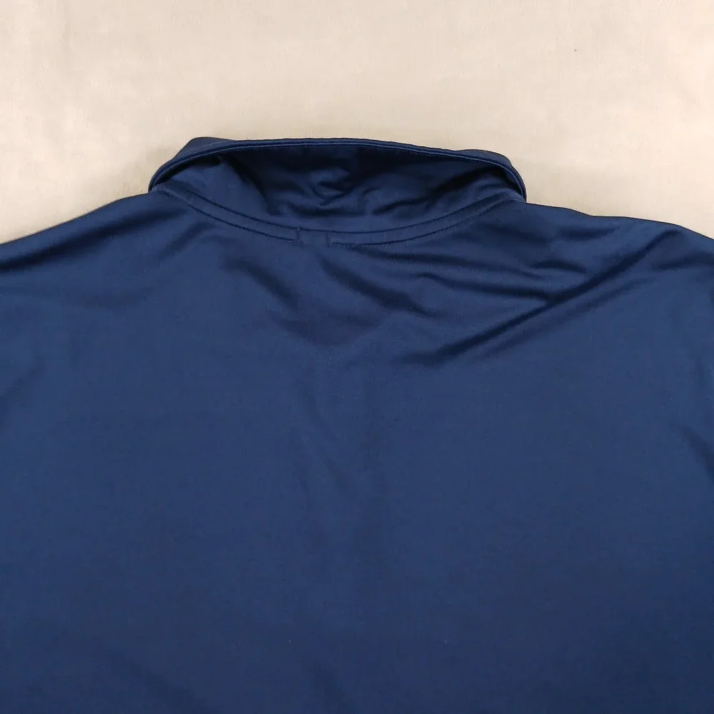 Nike XL Illinois Fighting Illini Mens Polo Shirt 23x30 DriFit Stretch Has Defect